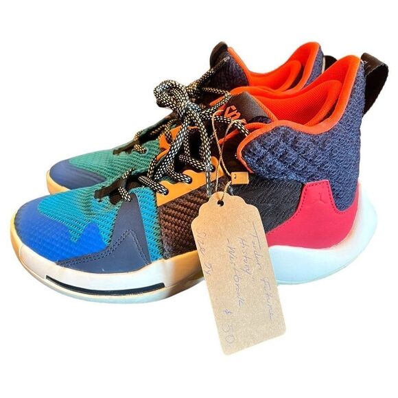 Jordan Why Not Zer0.2 "Multi-Color/Total‎ Crimson-Sail" 5Y - Picture 1 of 4